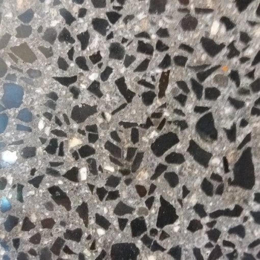 Polished Concrete Fire Hearth - Black Chip