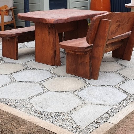 hexagonal paving precast concrete pavers dunedin