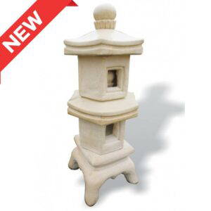chinese concrete lantern in cream colour oriental vietnamese garden feature