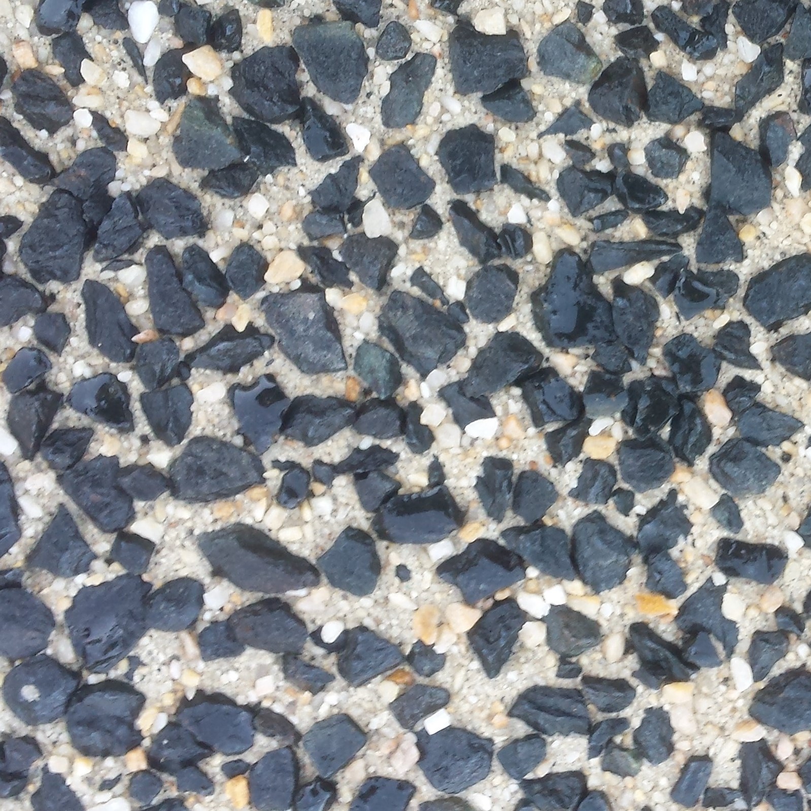 Black Chip Exposed Pebble Paver