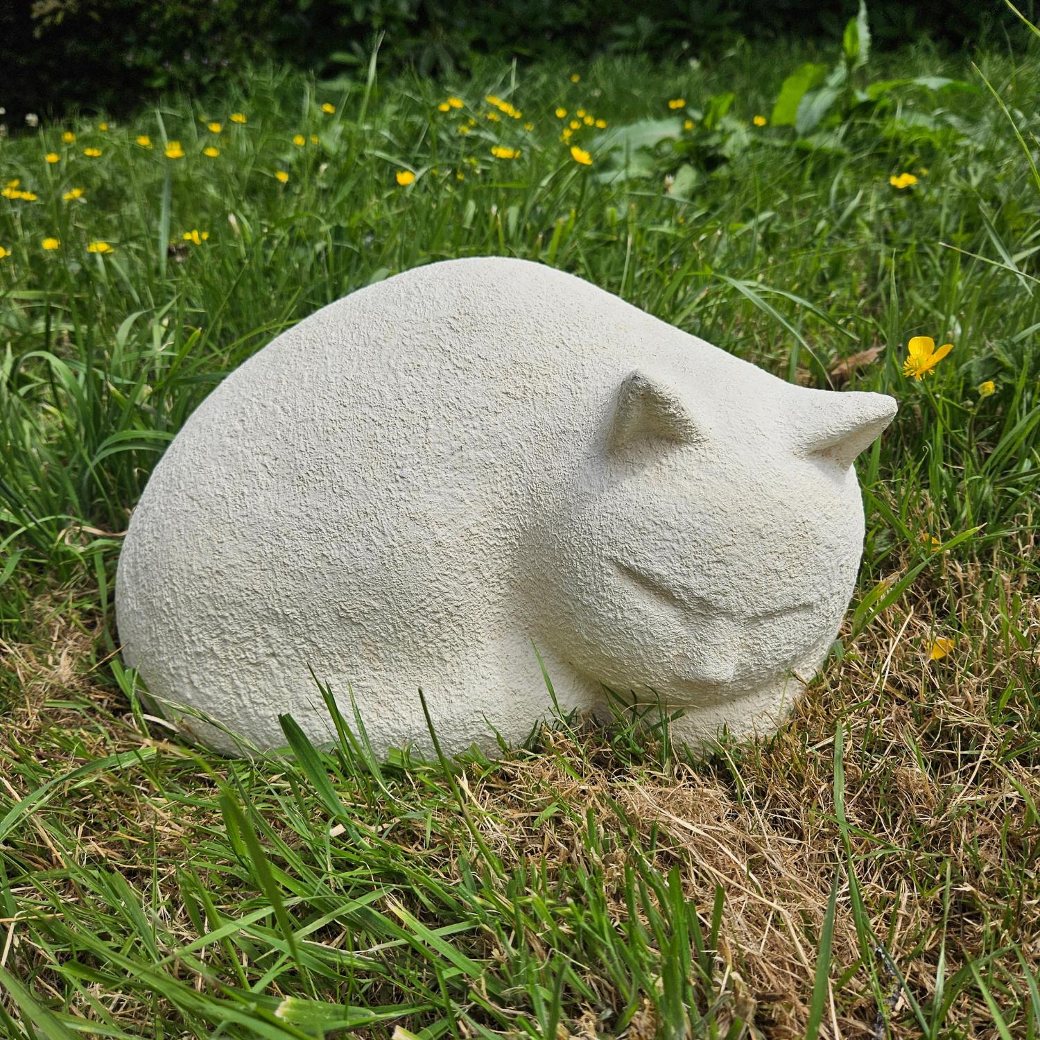 Concrete Cat Garden Ornament